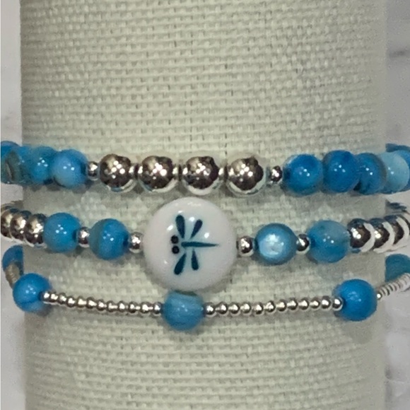 Custom Dragonfly Bracelet Stack - set of 3 - Picture 10 of 10